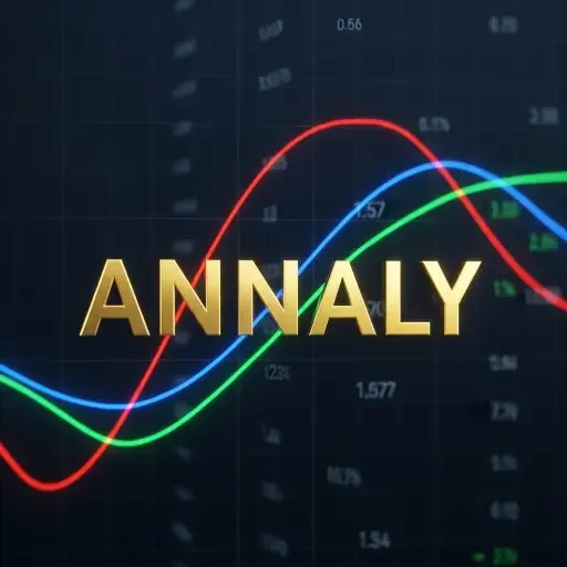 Annaly ticker symbol against a backdrop of bond yield curves