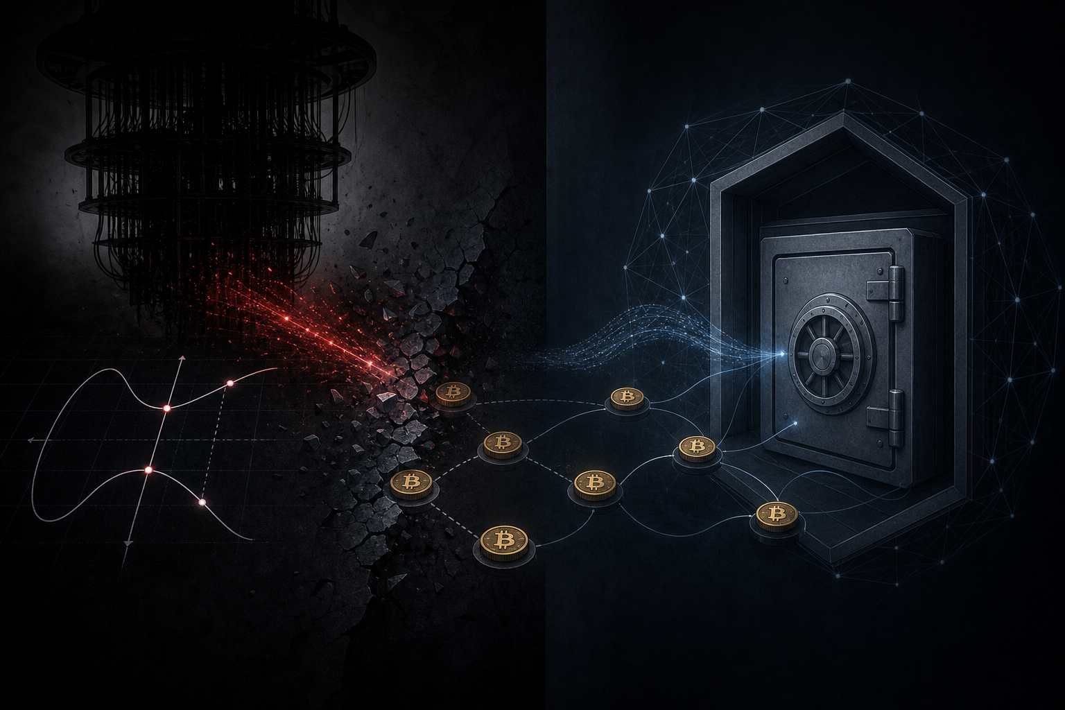 Quantum threat visualization against exposed ECDSA public keys and post-quantum shielded outputs