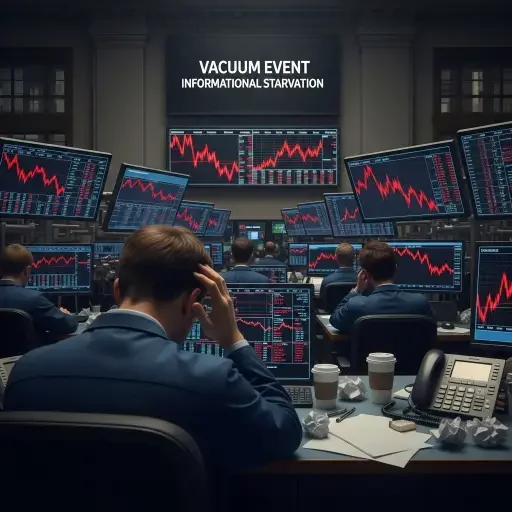 Traders described it as “a vacuum event”—not panic, but informational starvation. Without new fiscal data, markets reverted to reflex: sell, wait, watch.