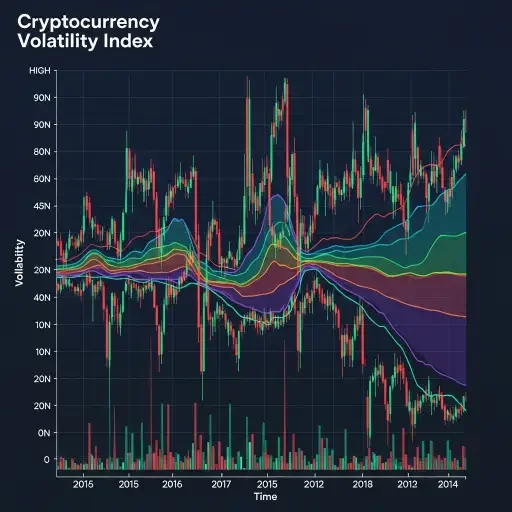 Graph of crypto volatility vs